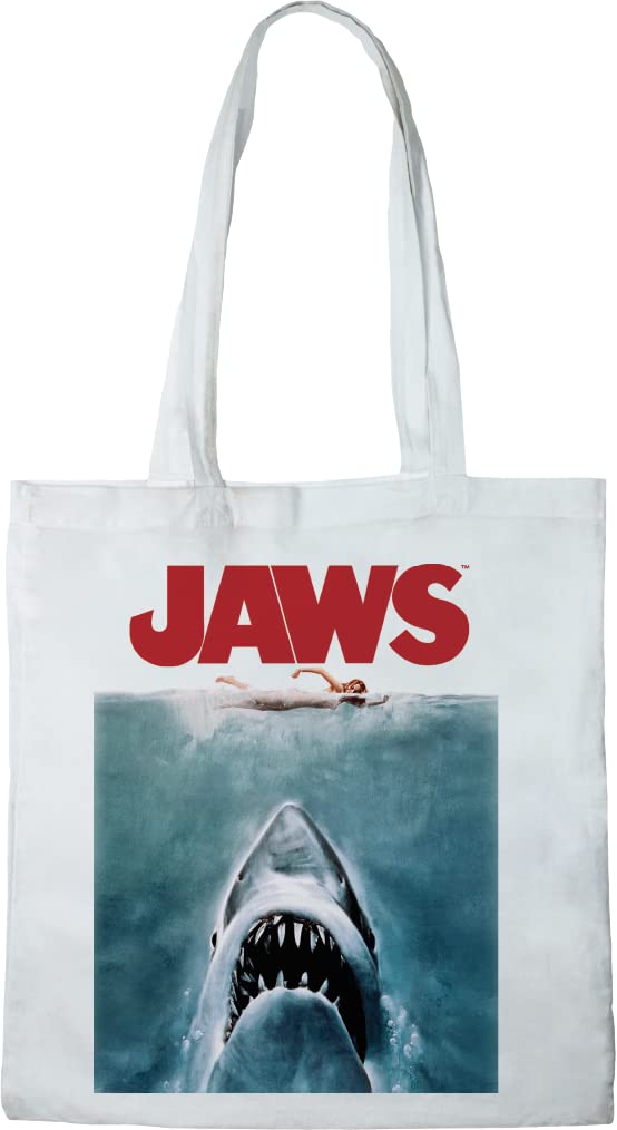 Jaws Amity Island Tote Bag Reference: BWJAWSMBB004, White, 38 x 42 cm