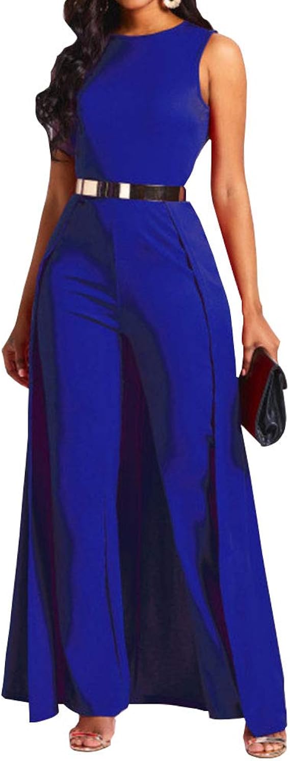 formal jumpsuit with overlay