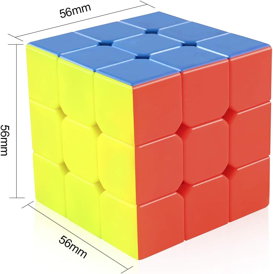 D-FantiX Cyclone Boys 3x3 Speed Cube Stickerless Magic Cube 3x3x3 Puzzles Toys (56mm): Toys & Games