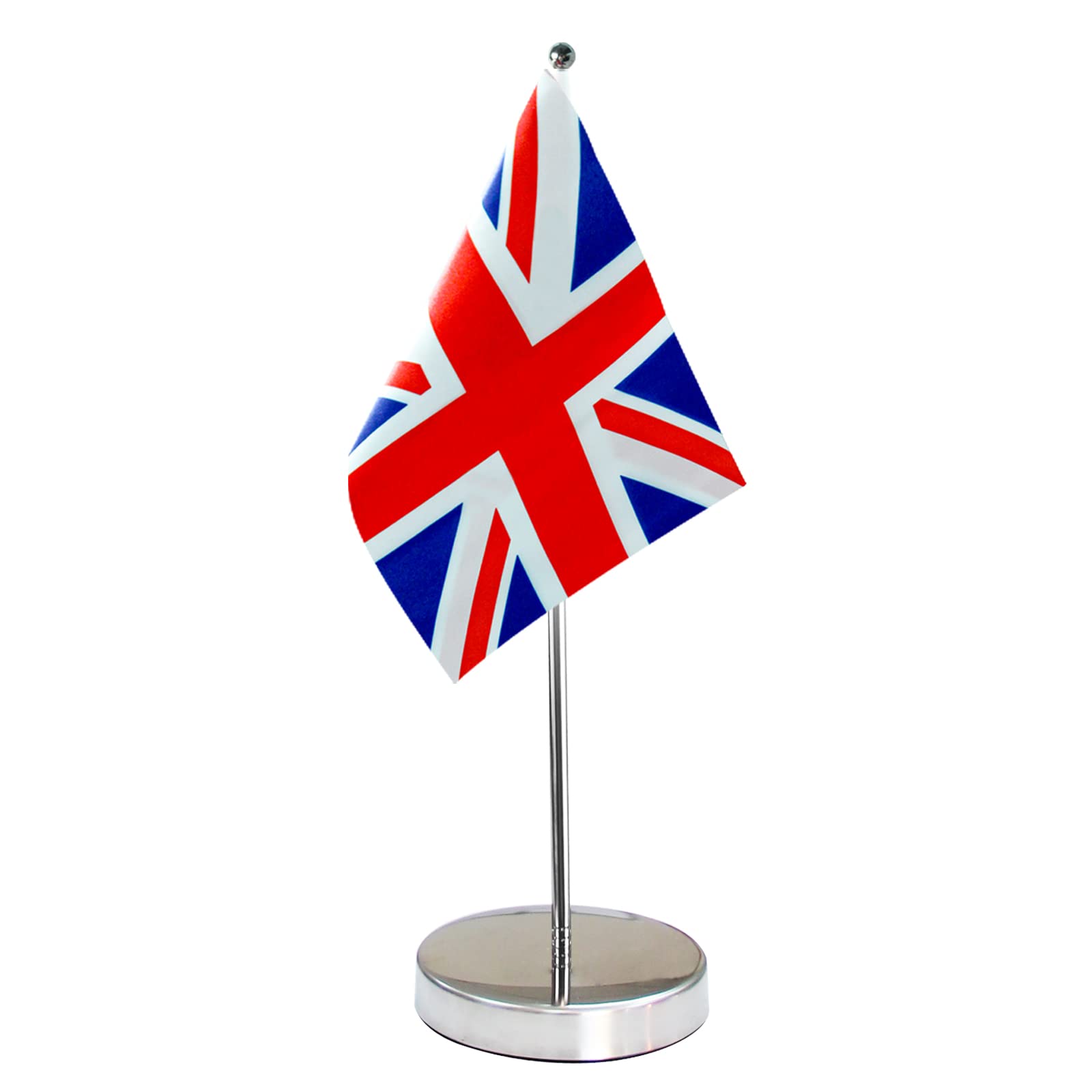 QSUM United Kingdom Table Flag - UK British England - 9" x 6" Desk Flag