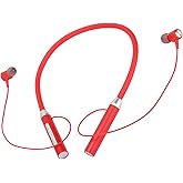 Sanpyl Magnetic Earbuds, Neckband Headphones, 8H Playback, IPX5 Waterproof, 300H Standby Time, for Sport, Gym, Hiking (Red)