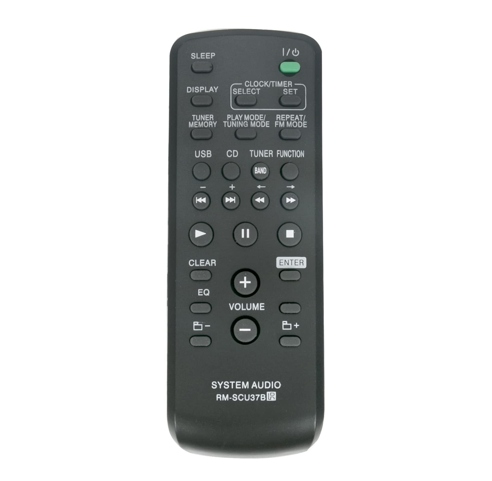 AULCMEET RM-SCU37B Replacement Remote Control Compatible with Sony Micro Home System Audio CMT-BX5BT CMT-EH26 HCD-CBX5 SS-SH2000 CMT-BX3 CMT-BX30R LBT-SH2000 HCD-BX30R RM-SCU37 MHC-EX700 MHC-EX900