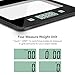 Glass Kitchen Scale, Home Gizmo Food Scales Digital Weight Gram, Small Postage Scale Multifunction Accurate with Large LCD Display for Baking and Cooking(11.02lb/5 kg)