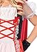 Leg Avenue C4814302101 2PC.Red Riding Hood,long apron dress,detachable hooded cape MEDIUM MULTICOLOR