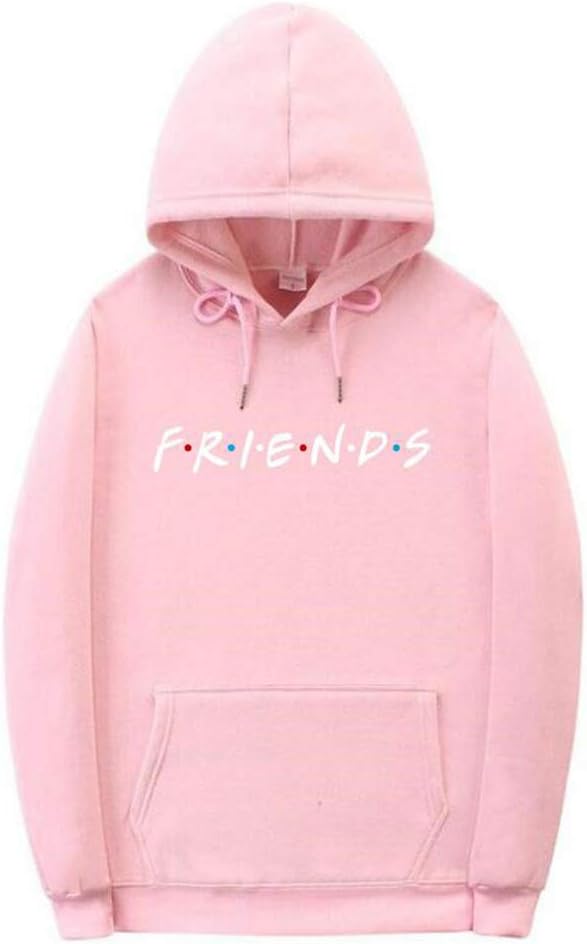 LHAYY Friends Women’s Casual Loose Top Cotton Friends Letters Print Pullover Sweatshirt Hoodie