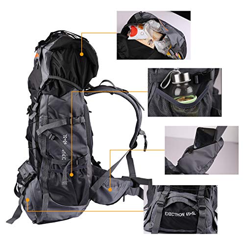AUTOPDR Hiking Backpack,70L Large Trekking Bag, Capacity Outdoor Camping Backpack, Professional Multifunctional Hiking Gear Hiking Camping Rucksack