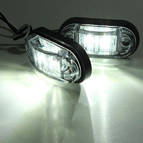 Ecosin 2×12 v / 24 v Tow Truck Side Marker Light LED Submersible Lamp