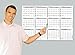 Wet Erase - Large Yearly 2018 Laminated Wall Calendar - Horizontal Planner (2018 - 24 x 36)