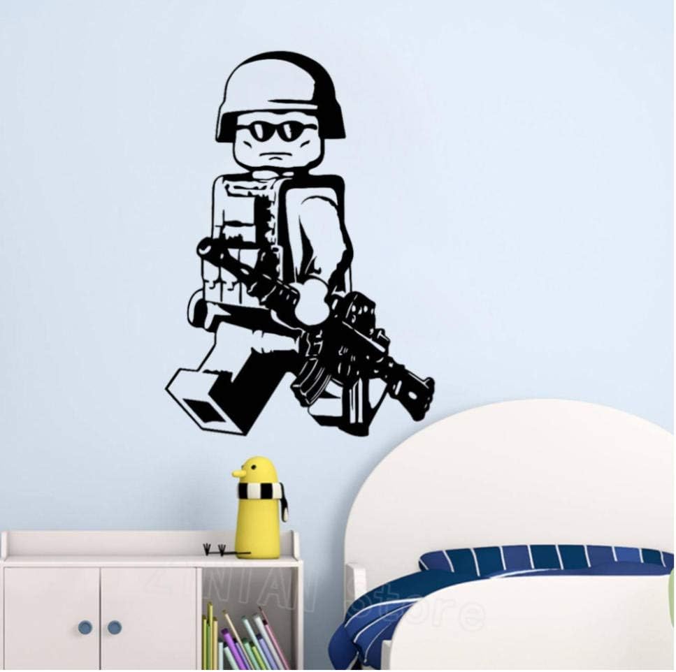 Wall Decals Children Baby Lego Gifts Vinyl Stickers Wallpaper Little People Cave Boy Room 42X60 cm WWLD