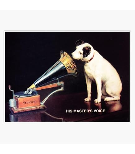Amazon.com: His Masters Voice Rca Vinyl Sticker Laptop Decal