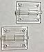 Acryl-Hinge 2 Acrylic Hinge with Holes 10 Pack