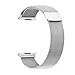 For Fitbit Ionic Watch Bands, bayite Stainless Steel Milanese Loop Metal Replacement Strap with Unique Magnet Lock Accessories for Fitbit Ionic, Small and Large for Women Men, 9 Colors