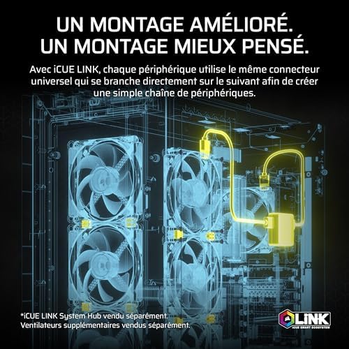 iCUE LINK TITAN 360 RX RGB Refroidisseur Liquide Pour CPU – Noir