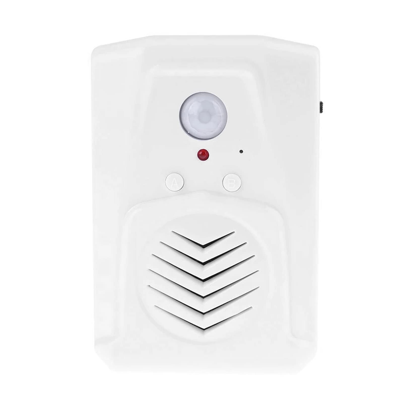 Btstil PIR Infrared Motion Sensor Activated Voice Recordable Player Download MP3 Files Freely for Shop Sale, Garage Door Alert, Greeting Visitor Door Chime, Security Reminder (Recordable White)