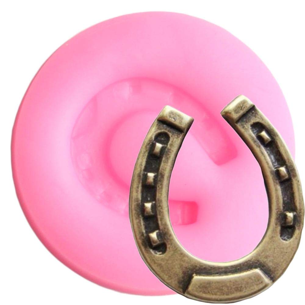 Seedomes 1pcs Cute Lovely Horseshoe Hoof Silicone Mold for DIY Desserts Pudding Desserts Candy Gum Paste Jelly Shots Chocolate Cupcake Cake Topper Decoration Fondant Mold Ice Cube Mould Crafts