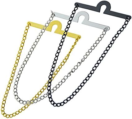 MMNNE Men's Single Loop Tie Chain Set with Waterproof Gift Bag