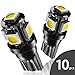Marsauto T10 168 194 2825 LED Bulbs Super Bright 5SMD Exterior License Plate Lights Lamp, Car Interior Courtesy Dome Lights Map White 10-Pack