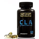 No Limit Nutrition CLA 1000 MG Weight Loss Supplement 60 Capsules - Omega-6 Fatty Acid - Fat Burner - Immune Support