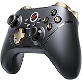 BEITONG Asura 2 Pro+ PC Gaming Controller - Hall Effect Joystick & Trigger, Mechanical Buttons for PC/NS/Mobile/Steam with Back paddle/Turbo/6-Axis Motion Control (Macro-Black)