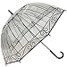 Kung Fu Smith Birdcage Transparent Clear Dome Bubble Rain Stick Umbrella