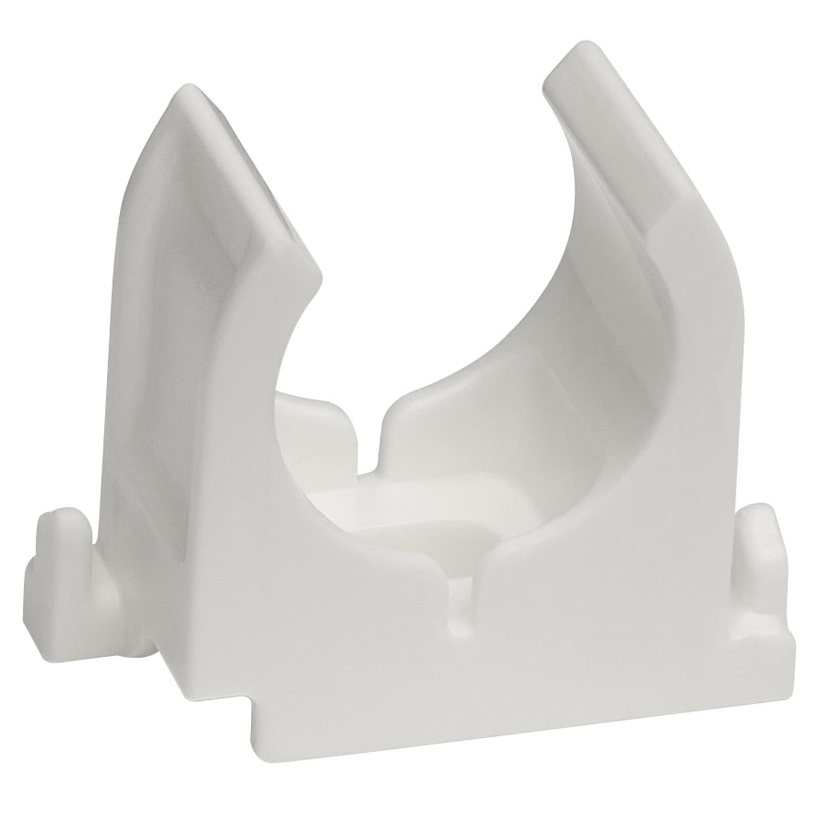 Pipe Clip 20 mm White Set of 100