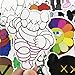 KAWS Laptop Stickers, Cute Cartoon Vinyl Computer Waterproof Water Bottles Skateboard Luggage Decal Graffiti Patches Decal 65Pcs Pack