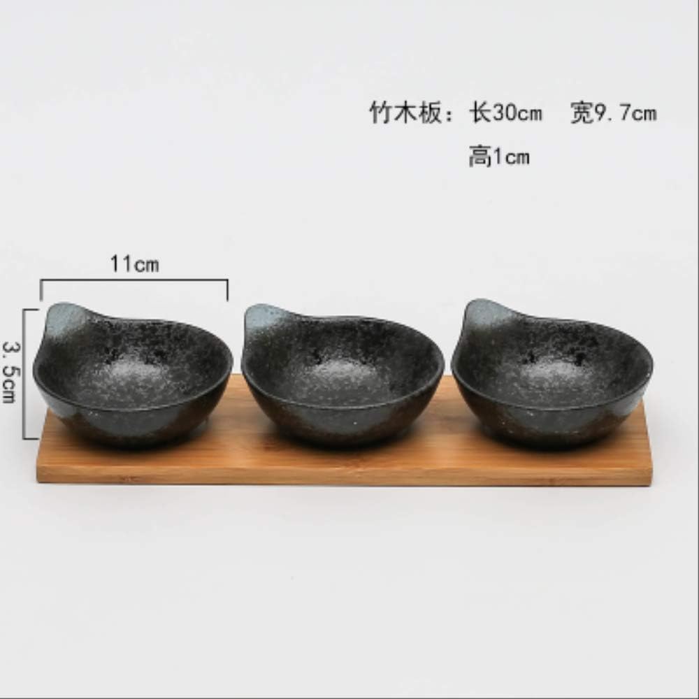 JHFIHOJ Vajilla Japanese Ceramic Tableware Fruit Platter Wooden ...