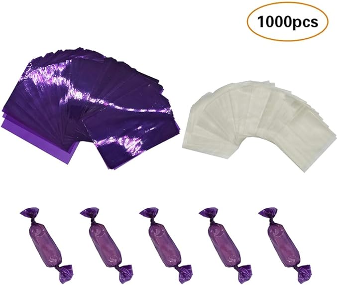 1000 pcs Candy Wrappers DIY Homemade Caramels, Chocolate
