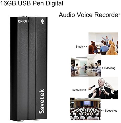 Lifesongs 16GB Audio Voice Recorder With Instant Playback USB 90Hours Capacity - Voice Activated Mini Secret Spy- Clear Sound Dictaphone MP3 Best For Recording Memos Meetings Classes
