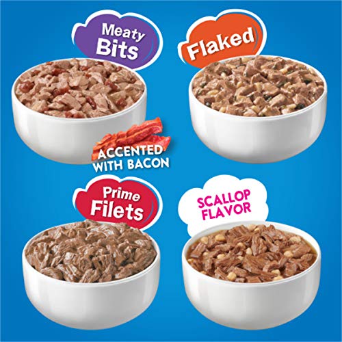 Purina Friskies Wet Cat Food Variety Pack, Oceans of Delight Flaked