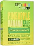 KIND Pressed by Bars Pineapple Banana Kale Spinach Bars 4.8oz(1.2 Ozx4) one box