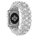 fastgo Compatible with Replacement Band Apple Watch Series 7 6 5 4 3 2 1 for White diamond 38mm