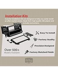 Scosche Kit Dash para 2004 Chevrolet Malibu Kit de instalación, Negro
