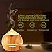 Oil Diffuser, Avaspot 2 Pack 250ml Wood Grain Essential Oil Diffuser, Cool Mist Ultrasonic Aromatherapy Diffuser, 7 LED Light Aroma Diffuser Auto-off Humidifier, Adjustable Mist Mode for Home, Office