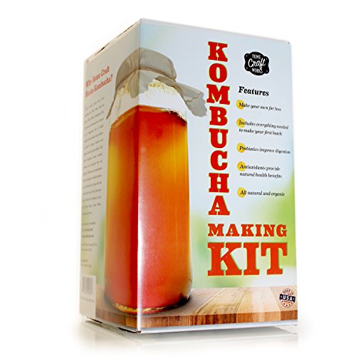 Home Craft Works Kombucha Brewing Kit Includes Organic Kombucha Scoby