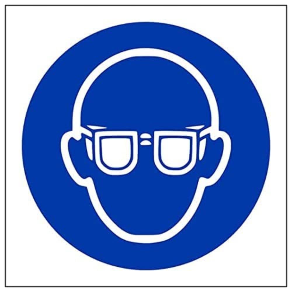 V Safety Eco Friendly Mandatory PPE - Eye Protection Logo - 150 X 150mm