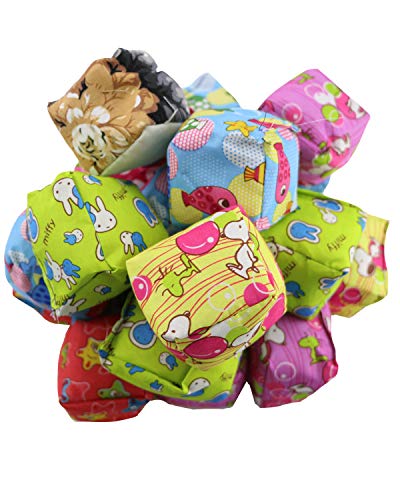 PRALB 20PCS Cloth Square Bean Bags - 2.2 inches, Juggling Balls, Fun Sports Game Bean Bag Carnival Toy Bean Bag Toss Game.(Color Random)