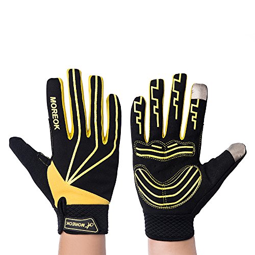Biking Gloves,Cycling Gloves Full Finger Bike Gloves Mountain Bike Gloves For Men / Women Bicycle Gloves 5mm Gel Pad Shock-absorbing Breathable Touch Screen Motorcycle Gloves,CoolWind