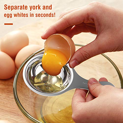 Nuovoware Egg Separator, [2Pack] Stainless Steel Egg Yolk White