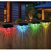 Melunar 8 Pack Solar Deck Lights Outdoor, Solar Step Lights Waterproof for Outside, Yard, Patio, Garden, Pool, Railing, Stair