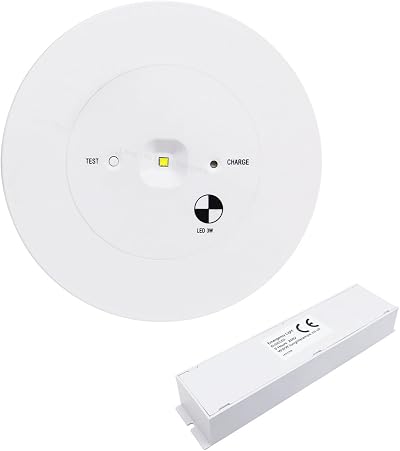 Long Life Lamp Company 3w LED Emergency Light Round Recessed Non-Maintained