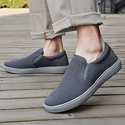 konhill Men's Slip on Sneaker - Knit Walking