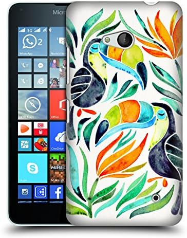 Official Cat Coquillette Toucans Original Birds Hard Back Case for Microsoft Lumia 640 / Dual SIM