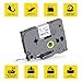 Camopro Compatible Label Tape Replace Tze231 TZ Tape Brother P Touch Label Tape 12mm 0.47 for PT-D210 PTD600 PTD400AD PTM95 PT-H110 Label Maker, 0.47 Inch x 26.2 Feet, Black on White, 2 Pack