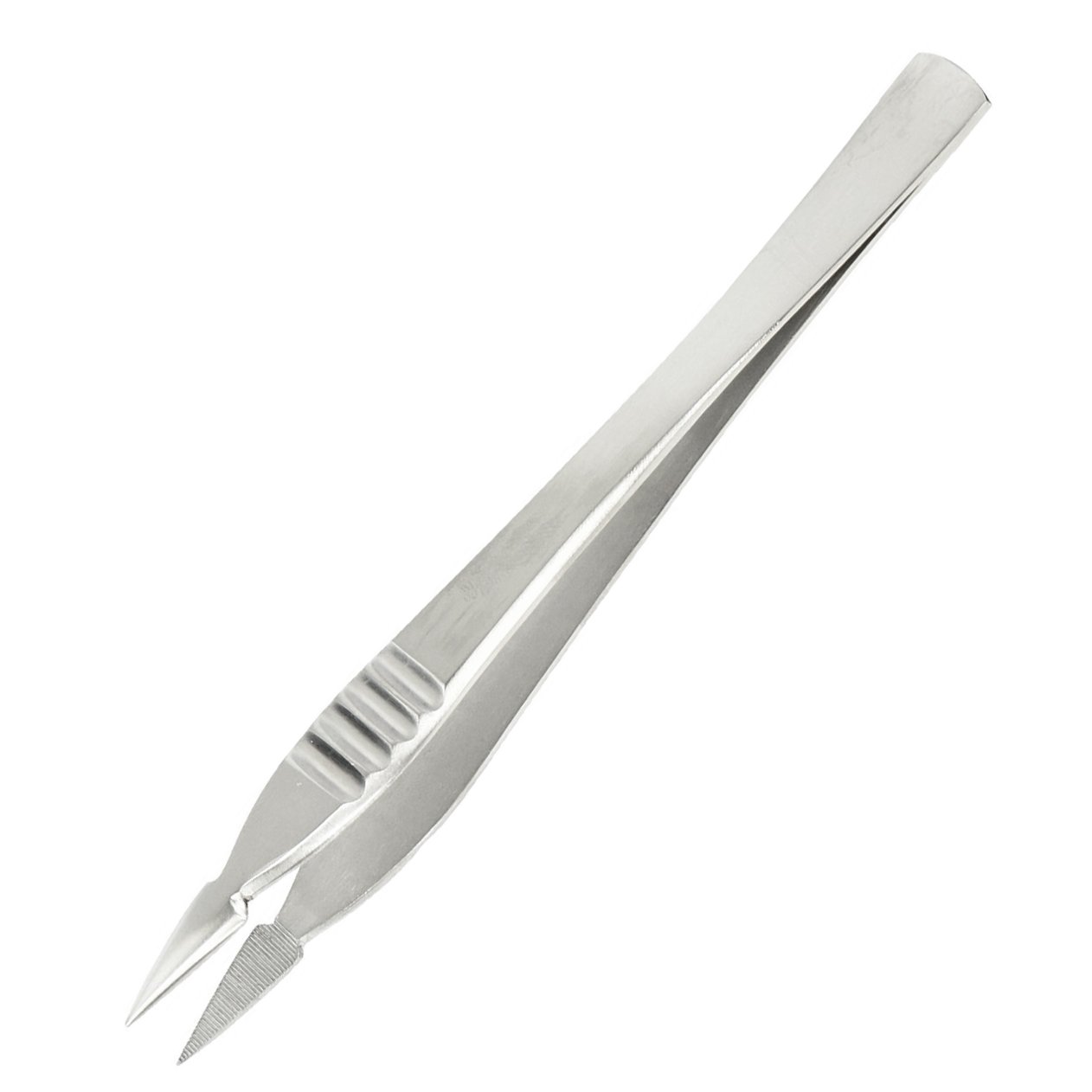 Arrowhead tip Stainless Steel Tweezers (Serrated), 125mm Long. ENGINEER pt-07