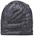 Classic Men's Thick Warm Winter Fleece Lining Knit Beanie Hat Baggy Oversize Slouchy Stocking Skull Cap Khakis Beanie Hat Cap For Men 6 colors(Black)