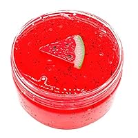 AZRtoys Slime Charms Mud - Cute Fruits Crystal Plasticine Clay Squishies Toy Stress Relief Sludge Toys Gift for Kids Adult (Watermelon, 80ml)