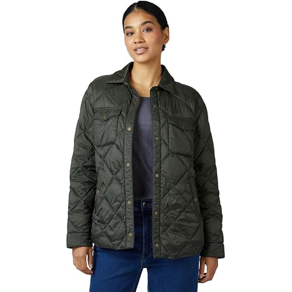 32 Degrees Heat Women's Lightweight Poly-Fill Shirt Jacket