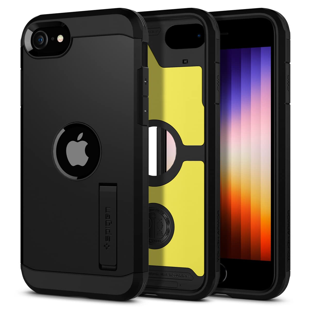 Spigen Tough Armor Case Compatible with iPhone SE/8/7 - Black — image 1
