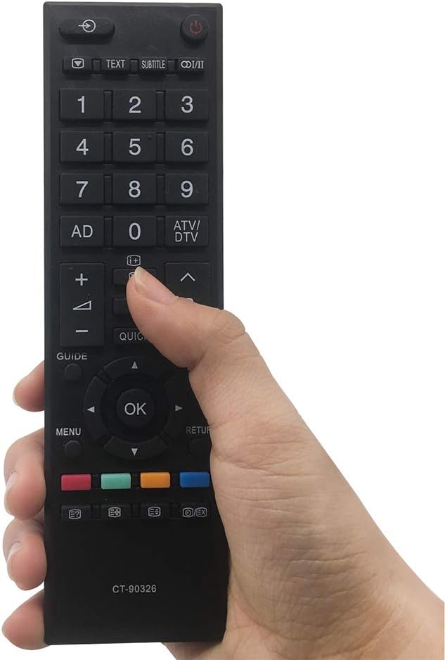 New Replacement Toshiba Remote Control CT-90326 for Toshiba tv remote control LCD LED SMART TV - 42HL800A 42AV623D 42AV635D 42AV633D 42AV625D 19AV613D 19AV616DB - NO SETUP REQUIRED - Image 4